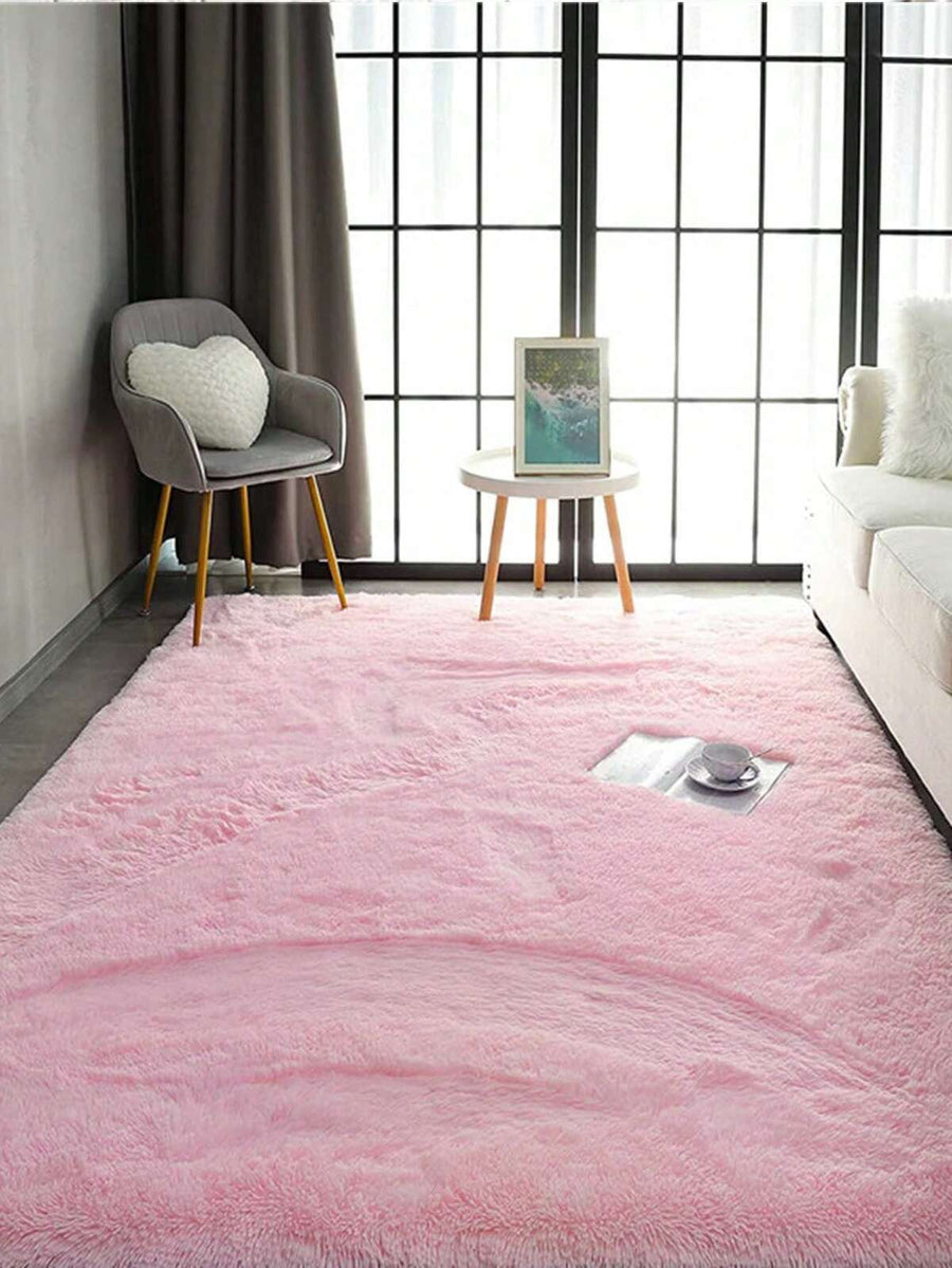 Soft Modern Large Shaggy Area Rug, Suitable For Bedroom, Living Room, Dorm, Home Decor, Plush Fluffy Polyester Fiber Pile, Foam Filled, Lightweight & Comfortable, Pink Tone, Suitable For Girls, Can Be Used As Decorative Carpet